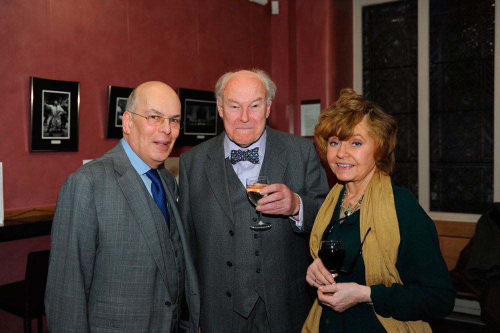 Raymond Gubbay, Prunella Scales and Timothy West at a Gilbert & Sullivan Gala at Cadogan Hall, in memory of Philip Langridge and in aid of the Royal Philharmonic Society. January 2011